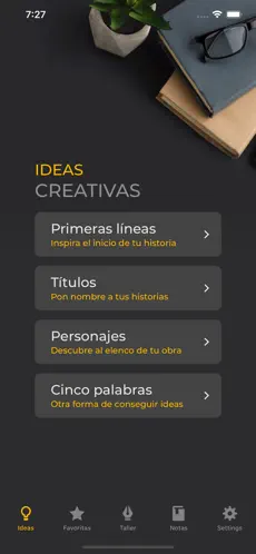 Screenshot 1 iDeas para Escribir iphone