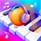 Drag, jump and hit the same color music block and play magic piano
