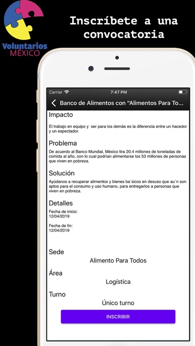 Voluntarios México screenshot 3