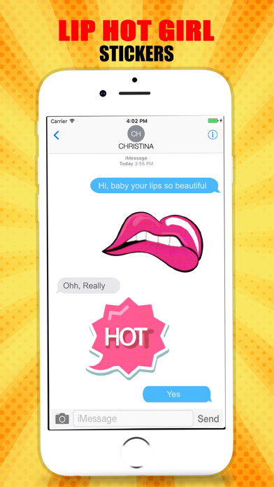 How to cancel & delete Hot Girl Lips Sticker from iphone & ipad 4