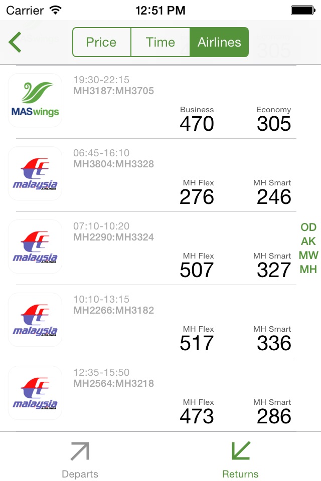 Malaysia Flight screenshot 3