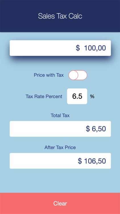 Price with deals tax calculator