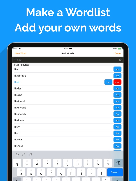 Spelling Notebook Free screenshot