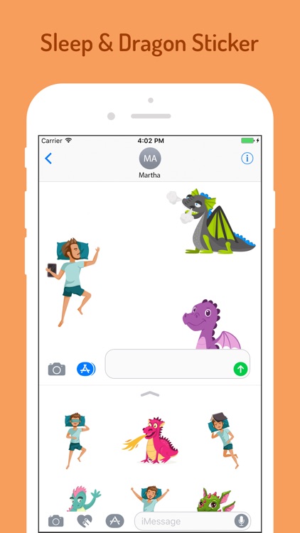 Sleeping Dragon Stickers screenshot-3