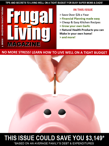 Скриншот из Frugal Living Magazine - Live Well on a Tight Budget