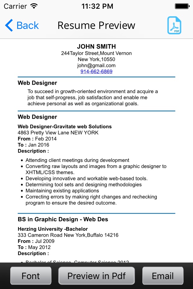 Resume Builder - CV Maker screenshot 4