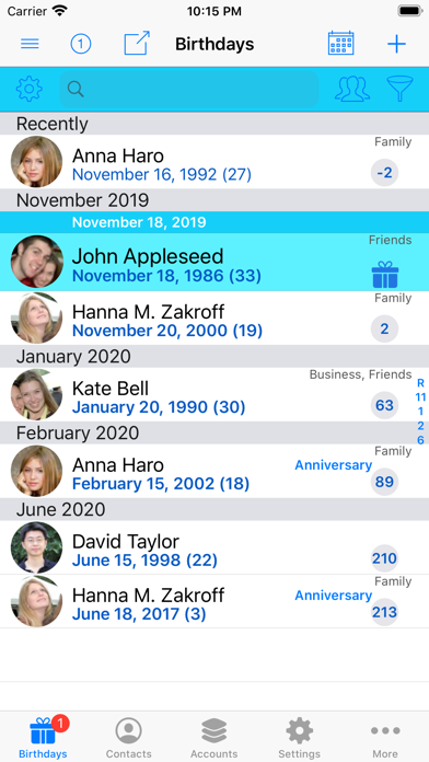 BirthdaysPro Screenshot 6