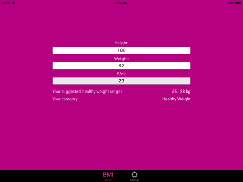 Body Mass Index Calculator BMI - náhled
