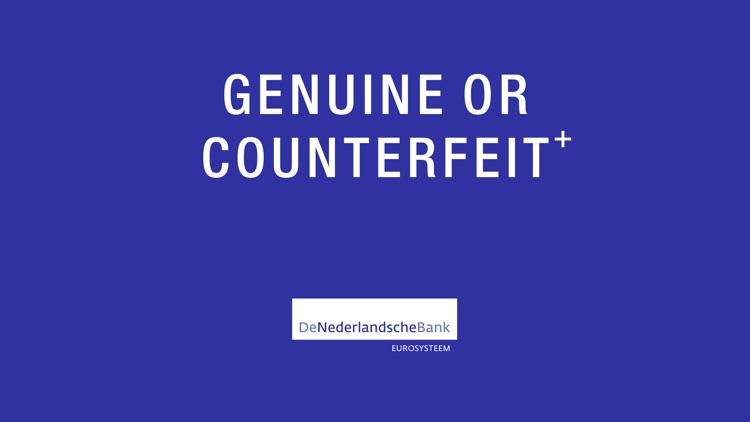 Genuine or Counterfeit⁺