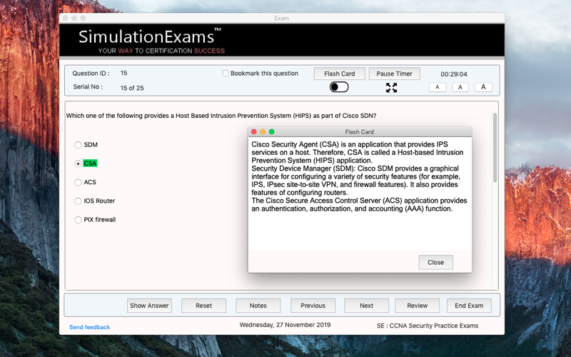 SE : CCNA Sec Practice Exams screenshot 3