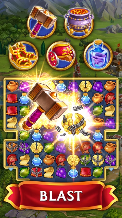 Jewels of Rome: Match 3 Puzzle