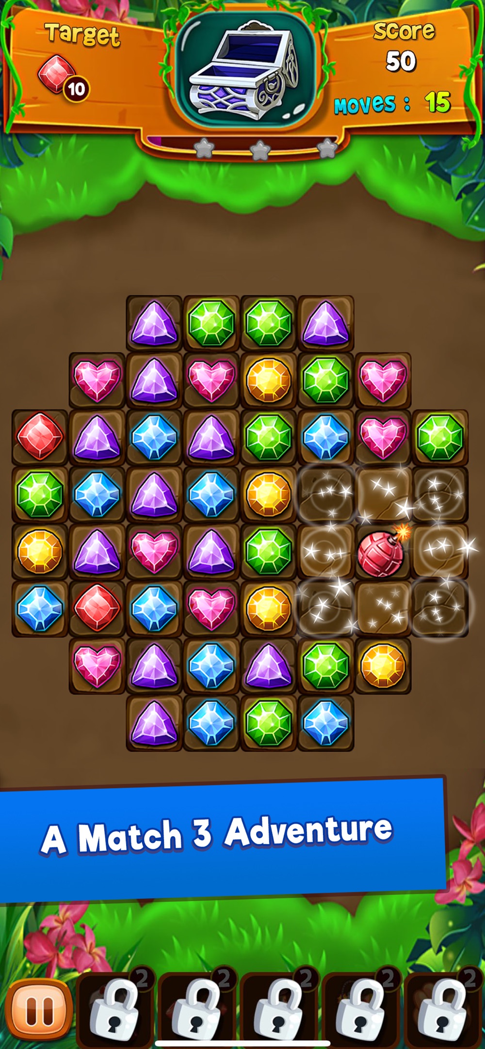 Panda Gems - Match 3 Game hack tool