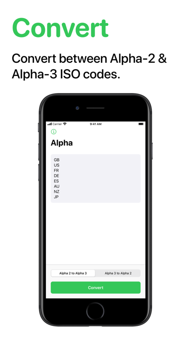 Alpha - ISO Code Converterのおすすめ画像1