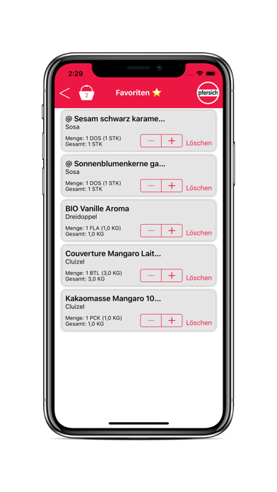 Pfersich Bestell-App screenshot 4