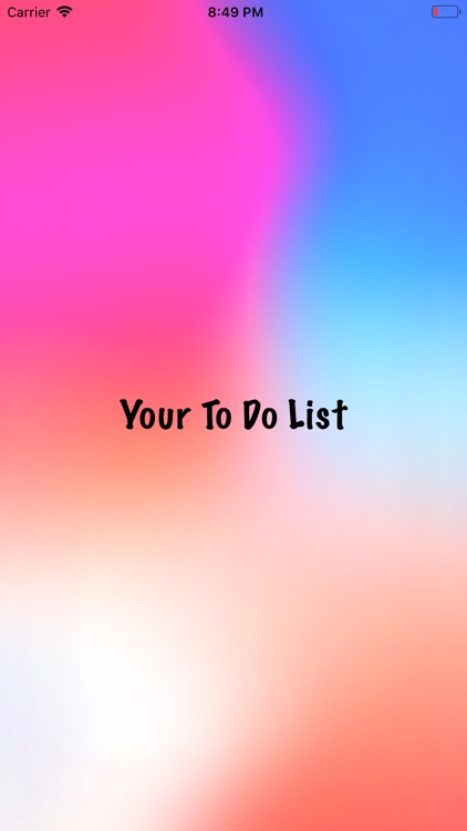 Your To-Do-List