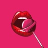 Naughty Kiss: Adult Woman Lips