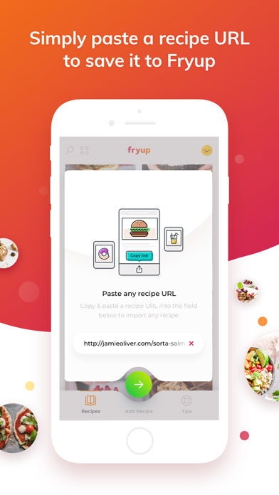 Fryup - organise your recipes screenshot 2