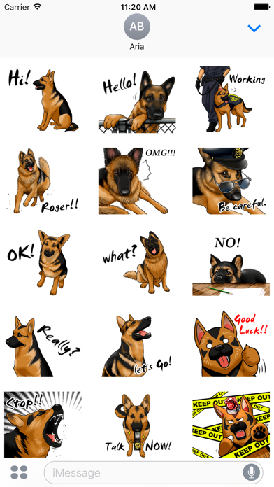 German Shepherd Dog Sticker screenshot 2