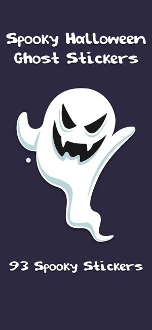 Spooky Halloween Ghost Sticker