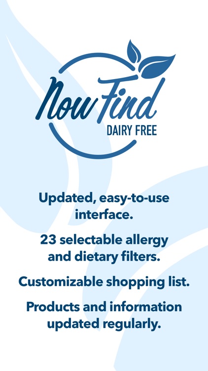 Now Find Dairy Free