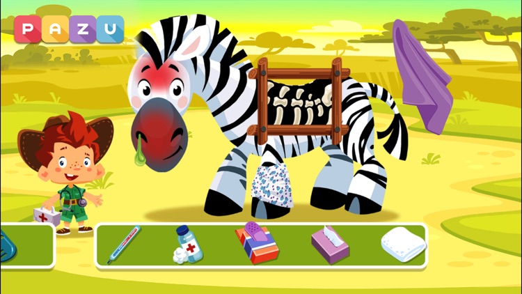 Animal Doctor Safari kids game screenshot-3