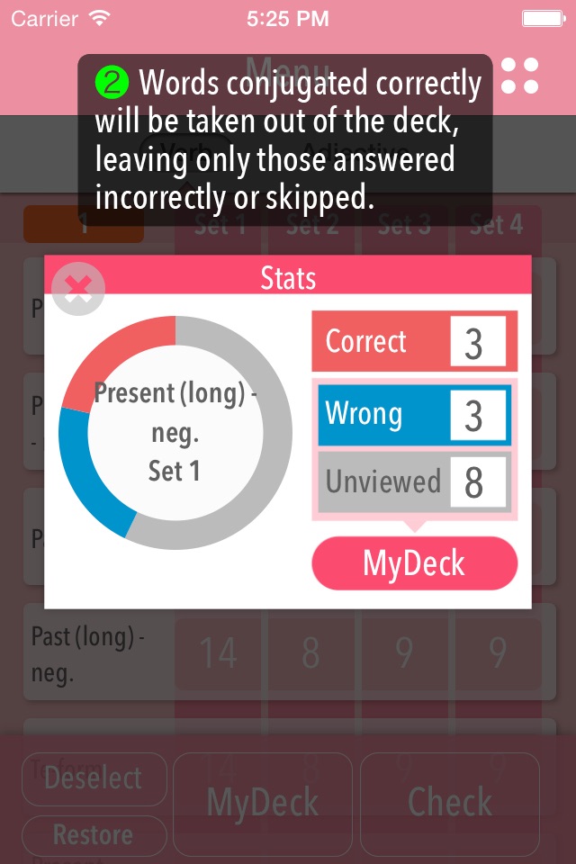 GENKI Conjugation Cards screenshot 4