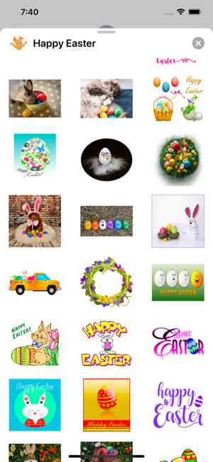 Happy Easter Emoji Stickers(圖7)-速報App