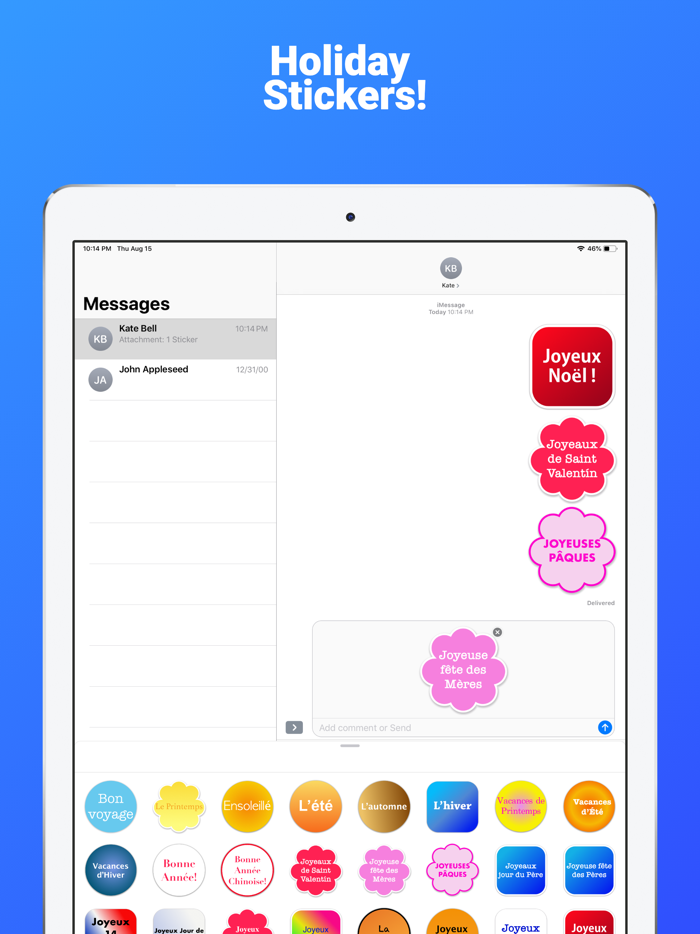 French Stickers for iMessage