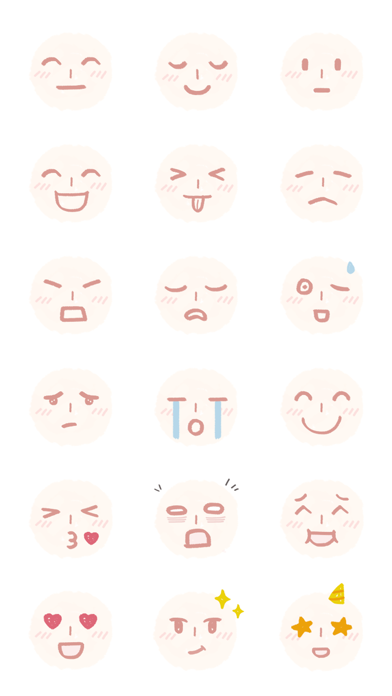 Face Emojis 2 Sticker Pack screenshot 3