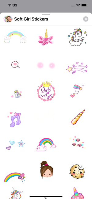 Soft Girl Sweet Cute Stickers