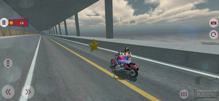 Fast Motorcycle Driver Extreme