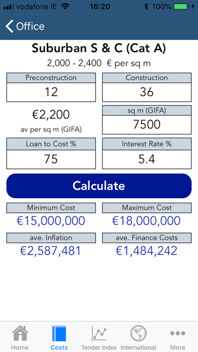 Construction Costs screenshot 4