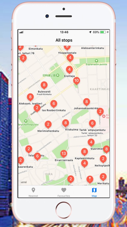 Nearest bus - Finland