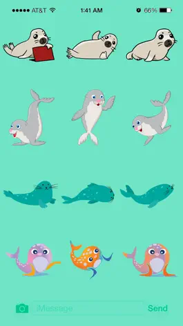 Game screenshot Seal Animated Stickers Pack hack