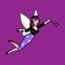 Interactive features of The Glitter Fairy app include: