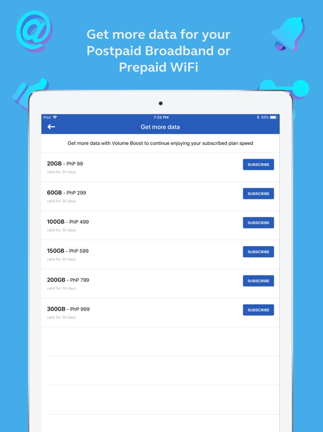 how to know remaining data balance in globe postpaid