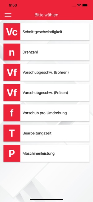 Jewema - Schnittdatenrechner