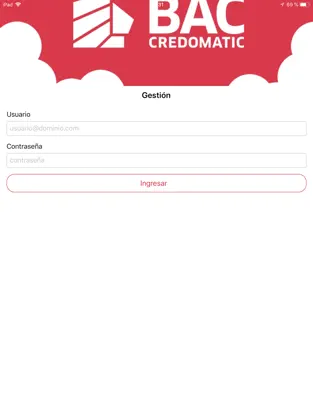 Screenshot 1 Flotas BAC Credomatic Gestión iphone