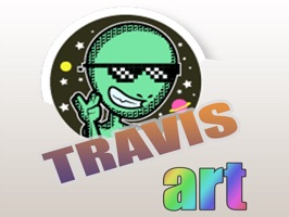 Travis Art Stickers