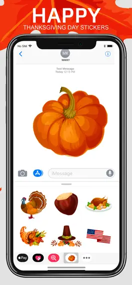 Game screenshot Thanksgiving Stickers!! apk