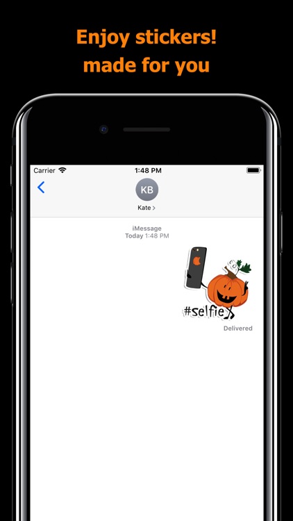 Halloween stickers - pumpkin screenshot-4