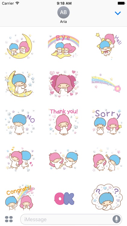 Two Cute Little Angel Stickers