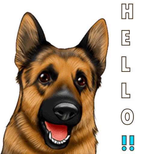 German Shep Dog Stickers Emoji icon