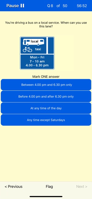 BUS / Coach / PCV Theory Test