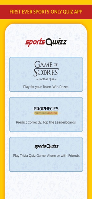 SportsQwizz: Online Quiz App