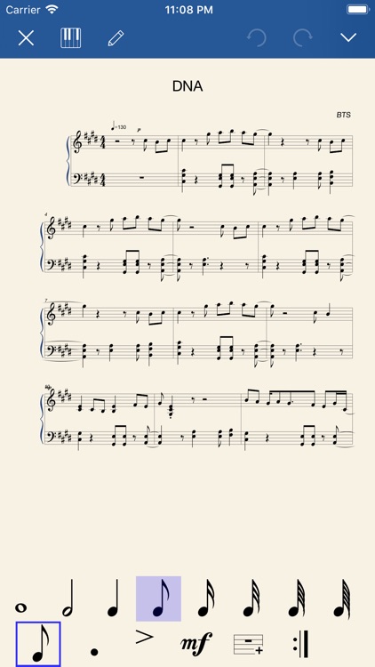 Notation Pad-Sheet Music Score