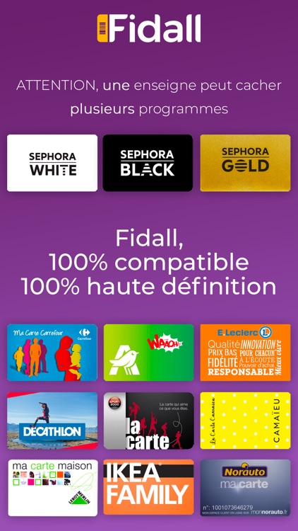 Fidall loyalty cards
