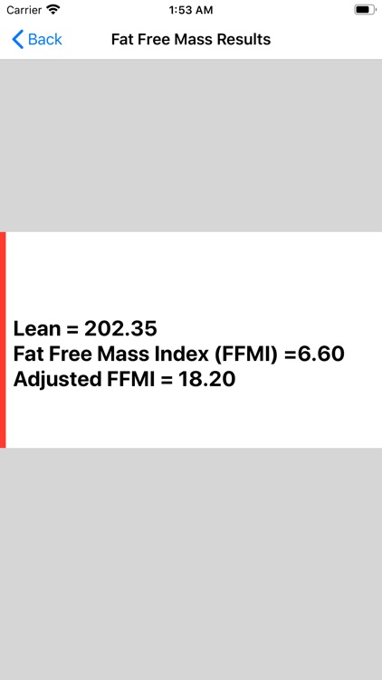 Fat Free Mass Index Calc screenshot-3