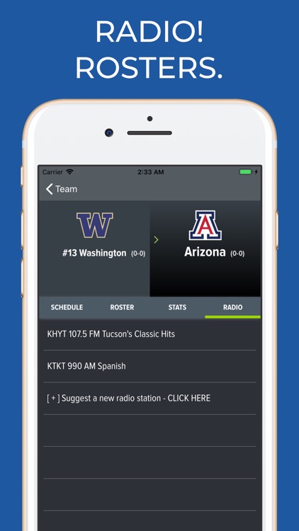 Arizona Football Schedules