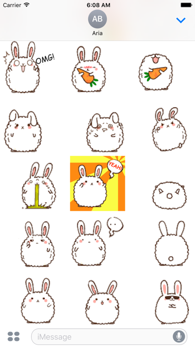 Animated Cute Chubby Bunny screenshot 3
